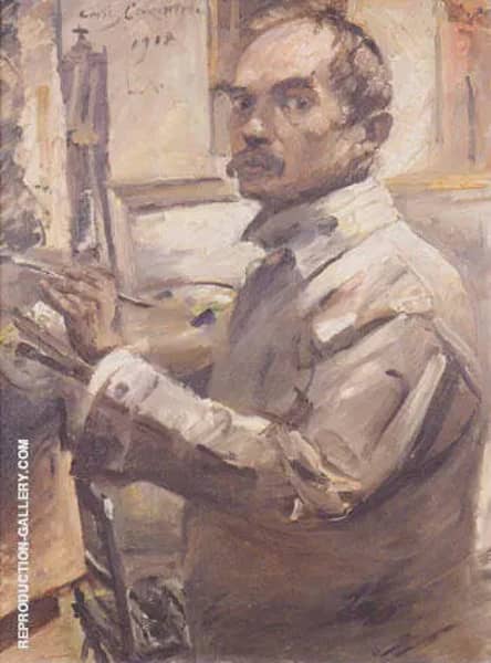 Self Portrait in White Smock 1918 | Oil Painting Reproduction