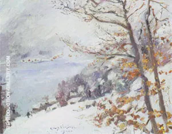 The Walchensee in Winter 1923 by Lovis Corinth | Oil Painting Reproduction