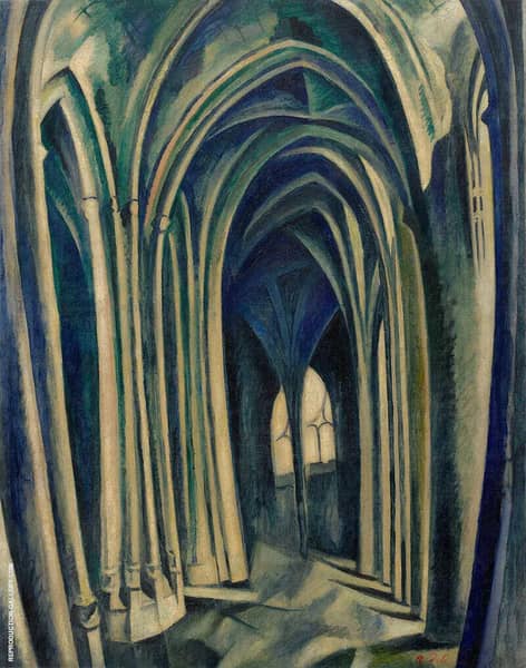 Saint Severin No.3 1909 by Robert Delaunay | Oil Painting Reproduction