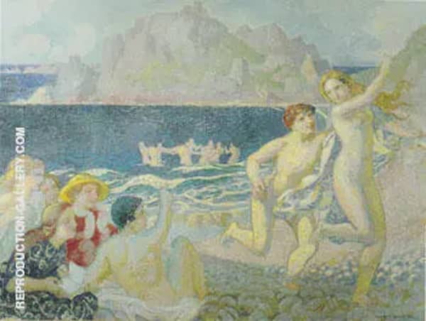 Galatee ou La Poursuite 1908 by Maurice Denis | Oil Painting Reproduction