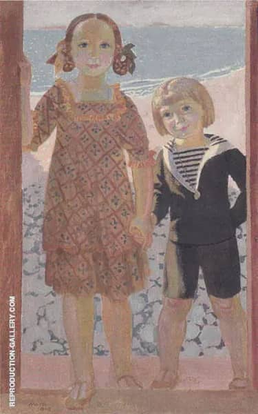 La Cabine de bain 1915 by Maurice Denis | Oil Painting Reproduction