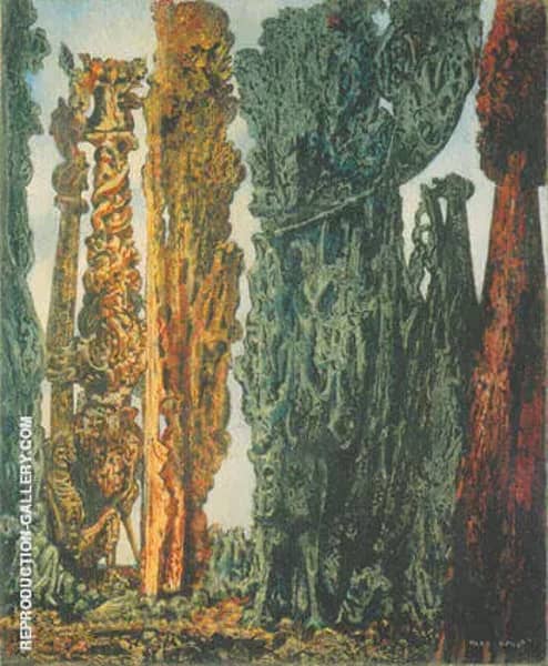 Conscions Landscape 1942 by Max Ernst | Oil Painting Reproduction