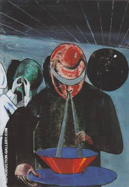 Portrait of Eluard 1921 by Max Ernst | Oil Painting Reproduction