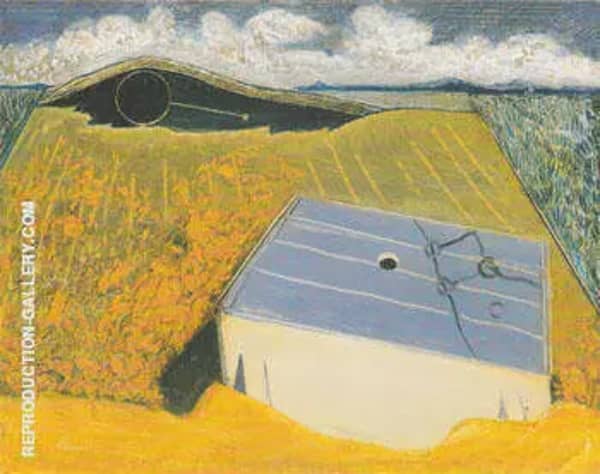 A Very Gentle Earthquake c.a.1923 by Max Ernst | Oil Painting Reproduction