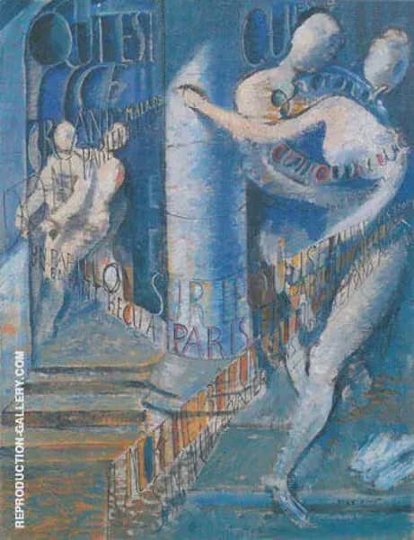 Who Is This Tall Sick Man 1924-25 by Max Ernst | Oil Painting Reproduction