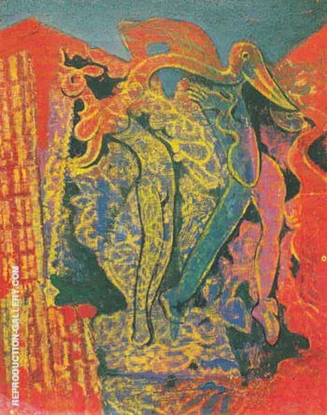 Leda and the Swan 1927 by Max Ernst | Oil Painting Reproduction