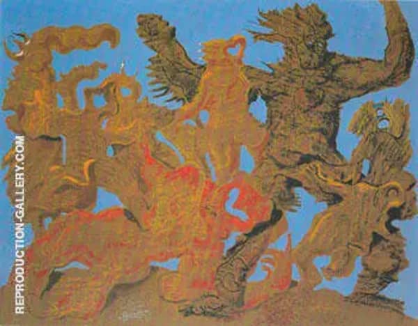 The Horde 1927 by Max Ernst | Oil Painting Reproduction