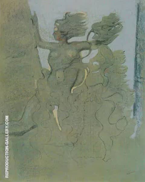 Two Naked Young Chimeras 1927 by Max Ernst | Oil Painting Reproduction