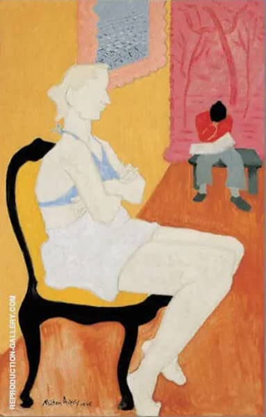 Seated Blonde by Milton Avery | Oil Painting Reproduction