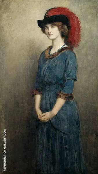 Angela McInnes later Thirkell 1914 | Oil Painting Reproduction