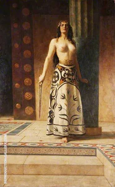 Clytemnestra 1914 by John Maler Collier | Oil Painting Reproduction