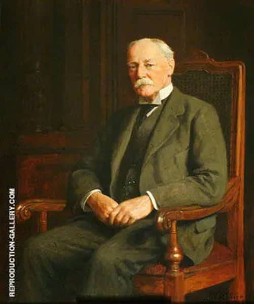 Colonel Arthur Stuart Daniel, Chairman of Godstone Rural District Council (1900-1935) 1928 | Oil Painting Reproduction