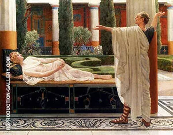Horace and Lydia by John Maler Collier | Oil Painting Reproduction