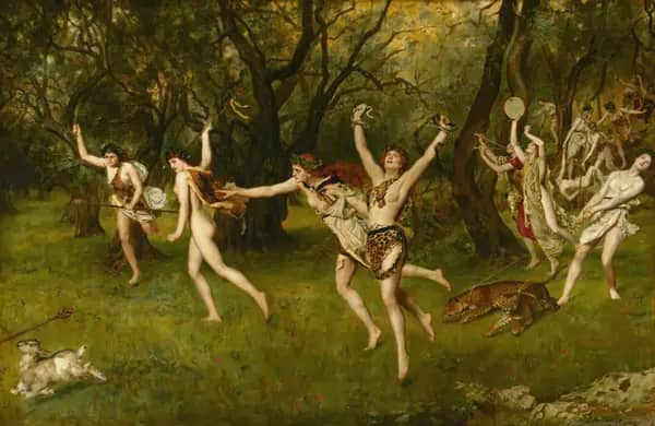 Maenads 1886 by John Maler Collier | Oil Painting Reproduction