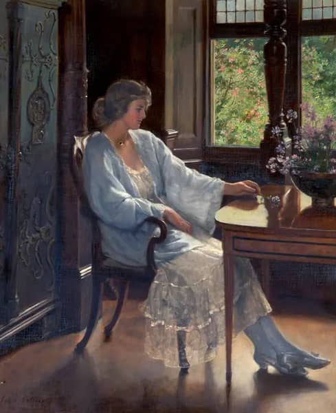 Meditation 1921 by John Maler Collier | Oil Painting Reproduction
