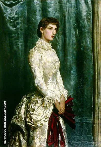 Mrs Harland Peck 1884 by John Maler Collier | Oil Painting Reproduction