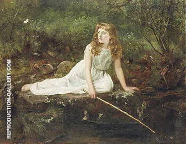 The Butterfly by John Maler Collier | Oil Painting Reproduction