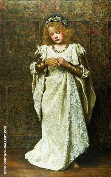 The Child Bride 1883 by John Maler Collier | Oil Painting Reproduction