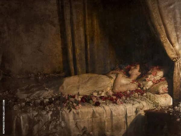 The Death of Albine by John Maler Collier | Oil Painting Reproduction