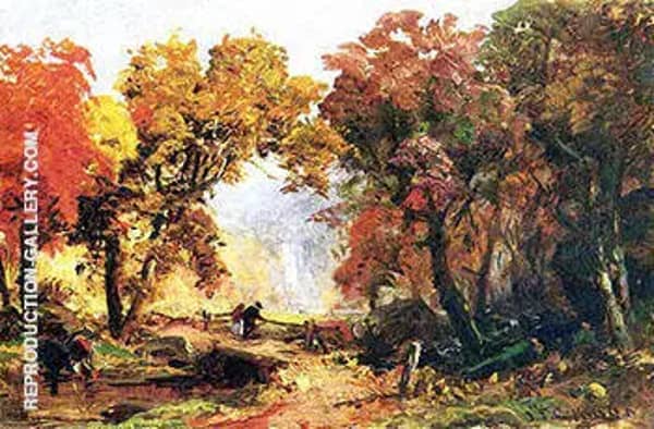 Autumn Landscape 1866 by Abbott H Thayer | Oil Painting Reproduction