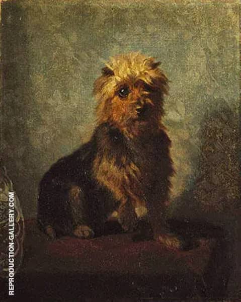 Chadwick's Dog 1874 by Abbott H Thayer | Oil Painting Reproduction
