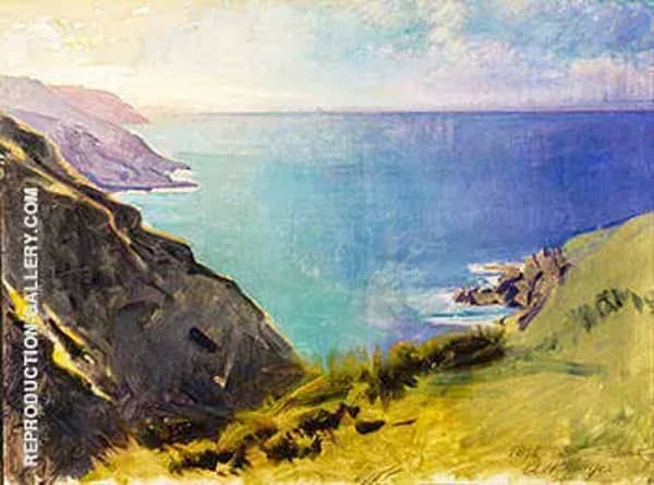 Cornish Headlands 1898 by Abbott H Thayer | Oil Painting Reproduction