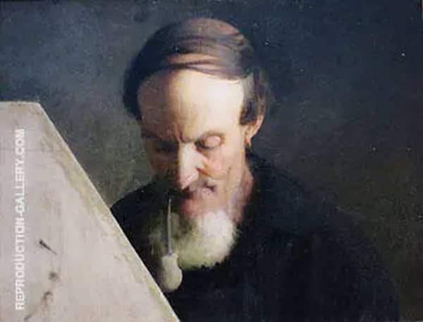 Fisherman Mending Nets c 1883 | Oil Painting Reproduction