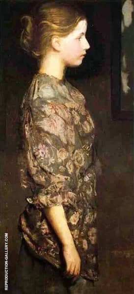 Portrait of Alice Rich 1917 by Abbott H Thayer | Oil Painting Reproduction