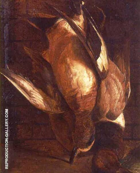 Still Life Game 1870-90 by Abbott H Thayer | Oil Painting Reproduction