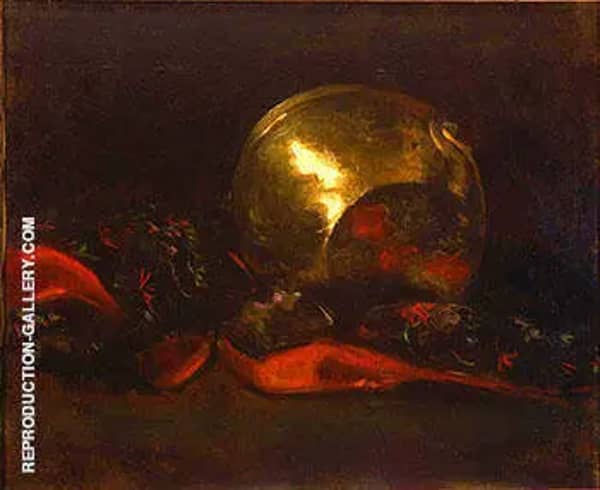 Still Life with Brass Vase and Kimono | Oil Painting Reproduction