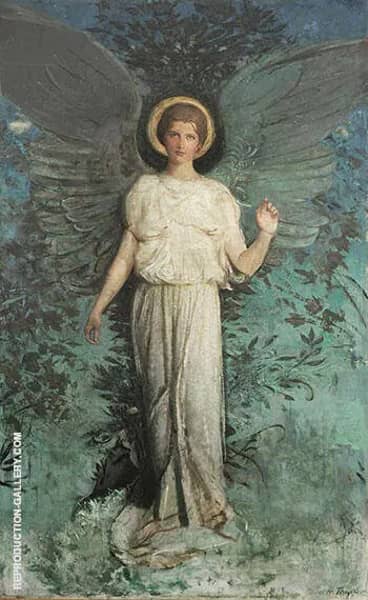 Winged Figure 1918 by Abbott H Thayer | Oil Painting Reproduction