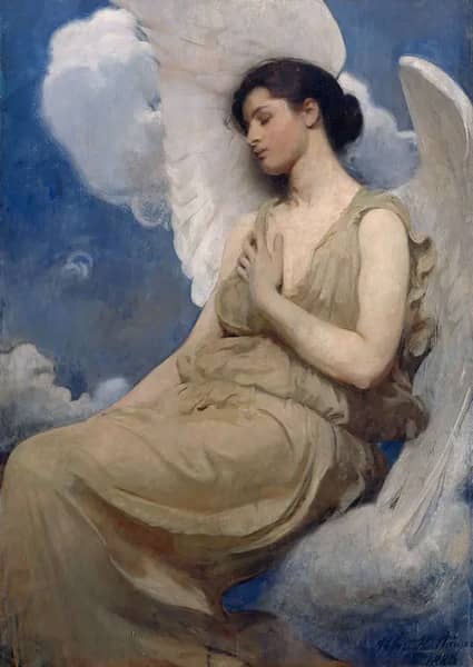 Winged Figure by Abbott H Thayer | Oil Painting Reproduction