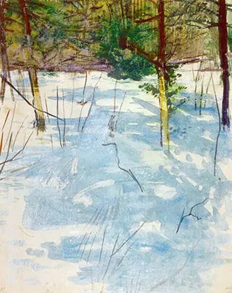 Winter Monadnock 1900 by Abbott H Thayer | Oil Painting Reproduction