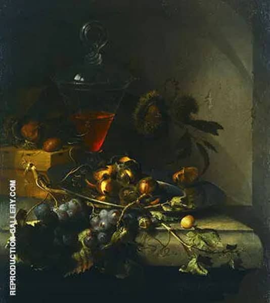 Stillleben mit Obst by Abraham Mignon | Oil Painting Reproduction