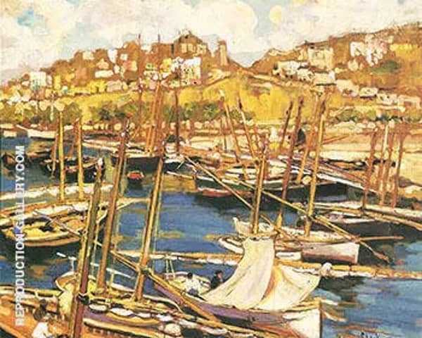 The Forest of Masts Genoa 1904 | Oil Painting Reproduction