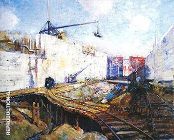 In the Lock 1913 by Alson Skinner Clark | Oil Painting Reproduction