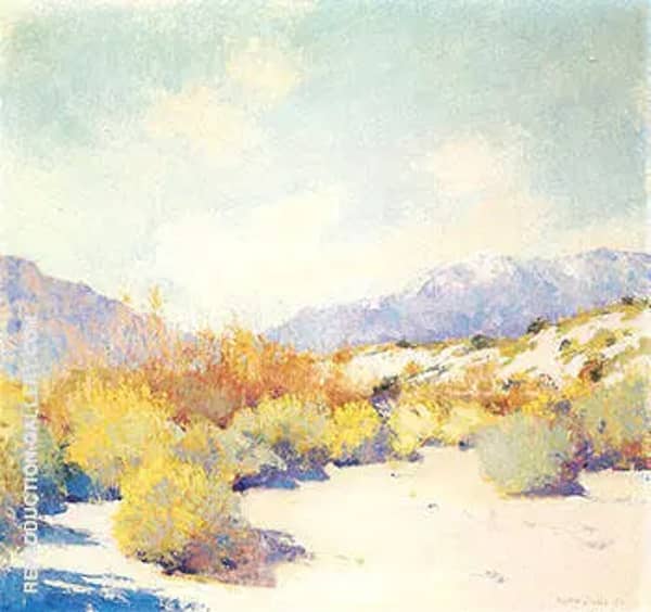 Flaming Bushes 1930 by Alson Skinner Clark | Oil Painting Reproduction