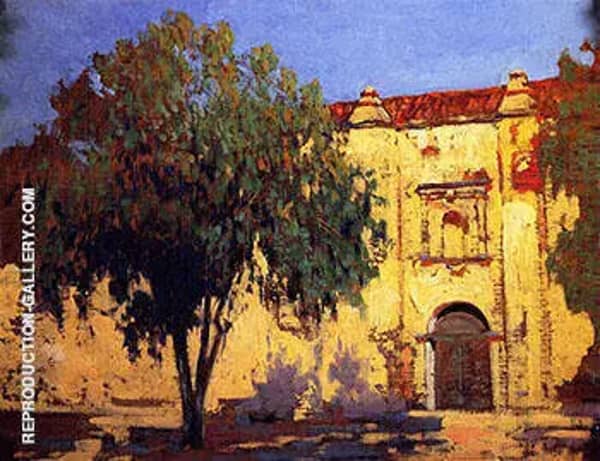 Mission San Gabriel by Alson Skinner Clark | Oil Painting Reproduction