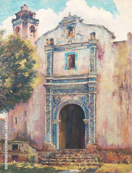Church Doorway by Alson Skinner Clark | Oil Painting Reproduction