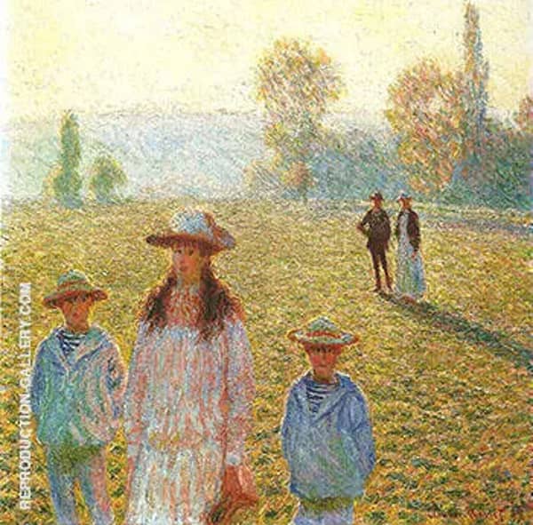 Landscape with Figures Giverny 1888_204 | Oil Painting Reproduction