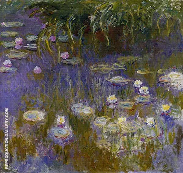 Yellow and Lilac Water Lilies 1917_804 | Oil Painting Reproduction