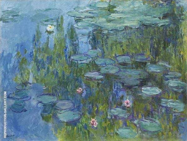 Water Lilies c1915 by Claude Monet | Oil Painting Reproduction
