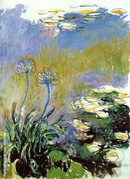 Agapanthus 1917_820 by Claude Monet | Oil Painting Reproduction