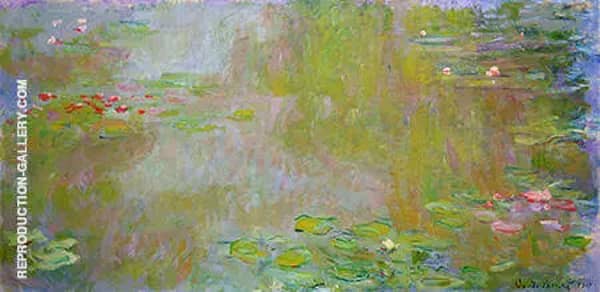 The Water Lily Pond 1919 886 by Claude Monet | Oil Painting Reproduction