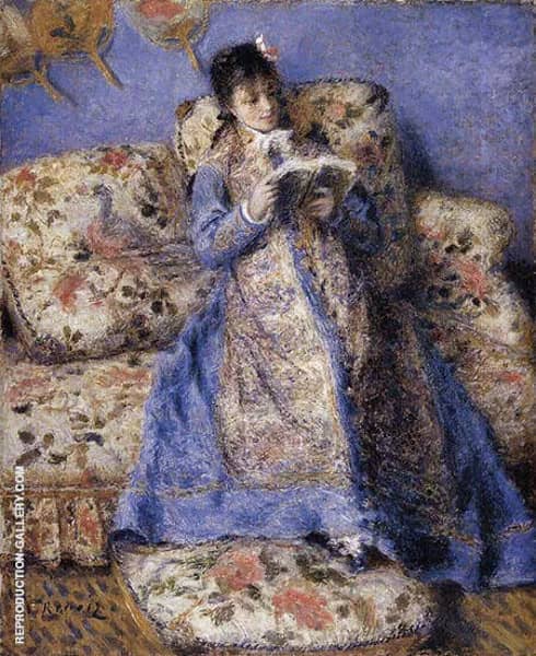 Camille Monet Reading 1873 | Oil Painting Reproduction