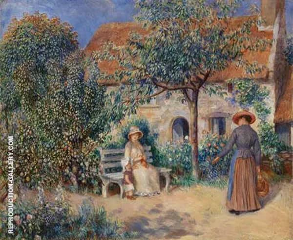 Garden Scene in Brittany 1886 | Oil Painting Reproduction