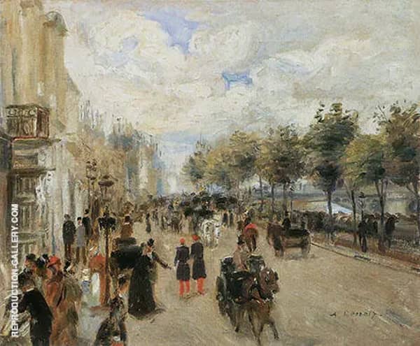 Paris Quai Malaquais c1874 | Oil Painting Reproduction