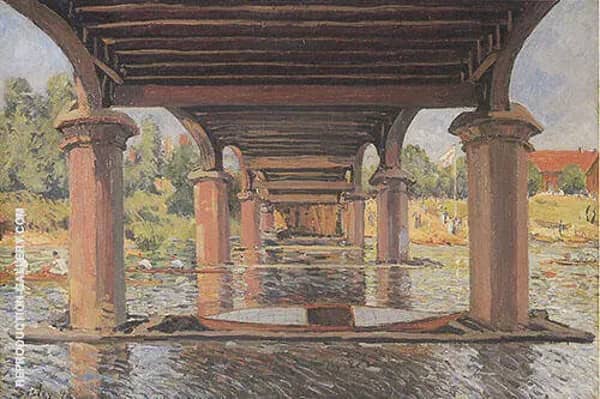Under the Bridge at Hampton Court 1874 | Oil Painting Reproduction