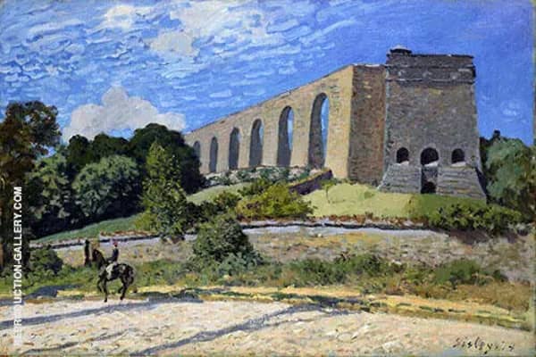The Aqueduct at Marly 1874 by Alfred Sisley | Oil Painting Reproduction