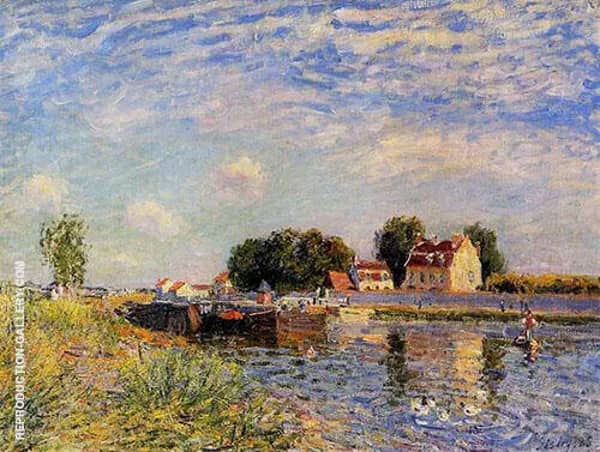 The Canal du Loing at St Mammes 1885 | Oil Painting Reproduction